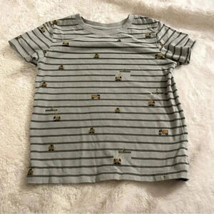 Cat & Jack 4T gray construction shirt sleeve shirt